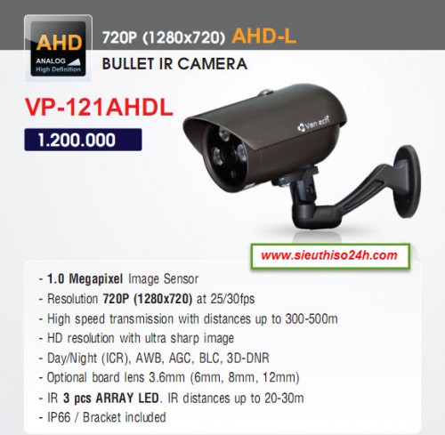  CAMERA VANTECH VP-121AHDL