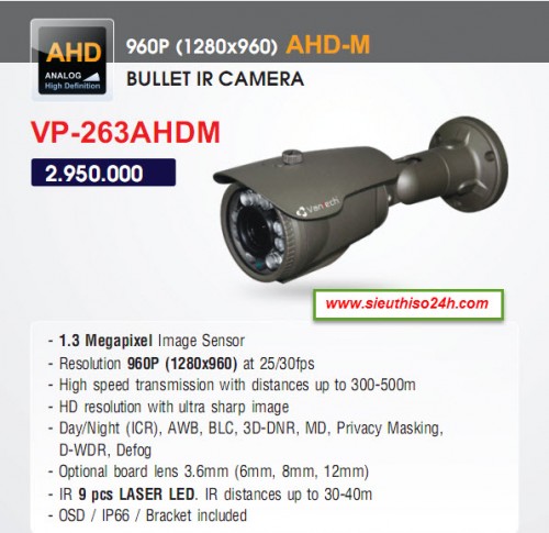  CAMERA VANTECH VP-263AHDM